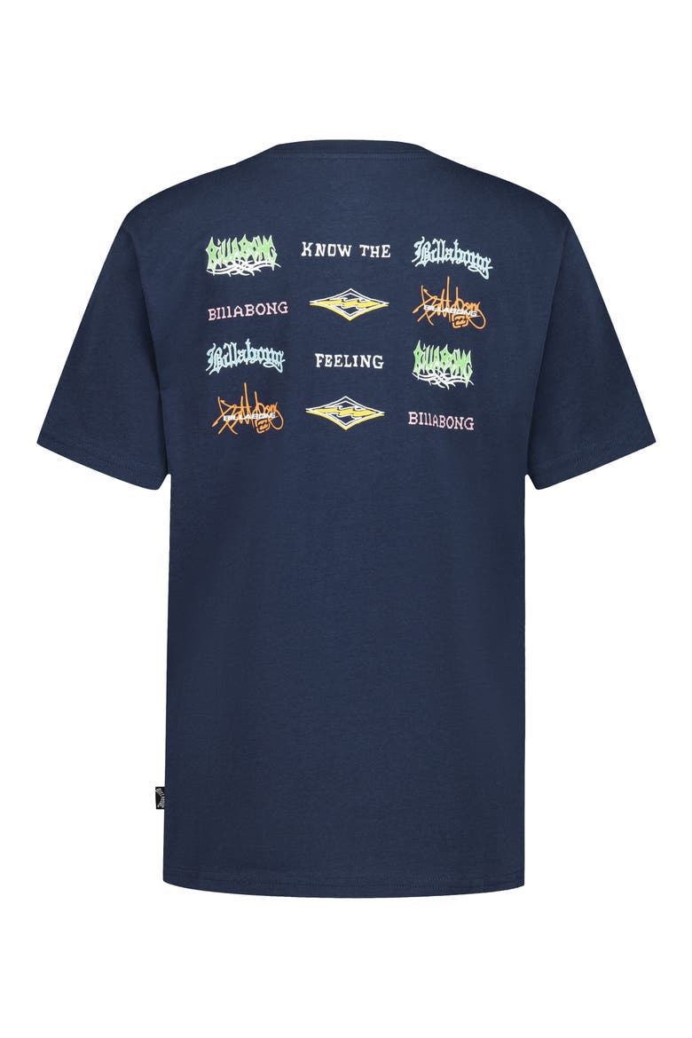 Kids' Boys Know the Feeling Graphic Cotton T-Shirt, Alternate, color, TRUE NAVY