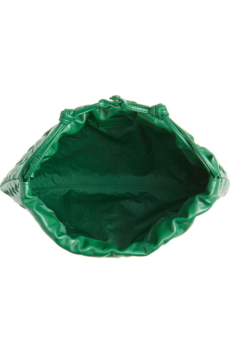 Bottega Veneta Medium Dustbag Intrecciato Leather Shoulder Bag, Alternate, color, 3197 Jungle-Gold