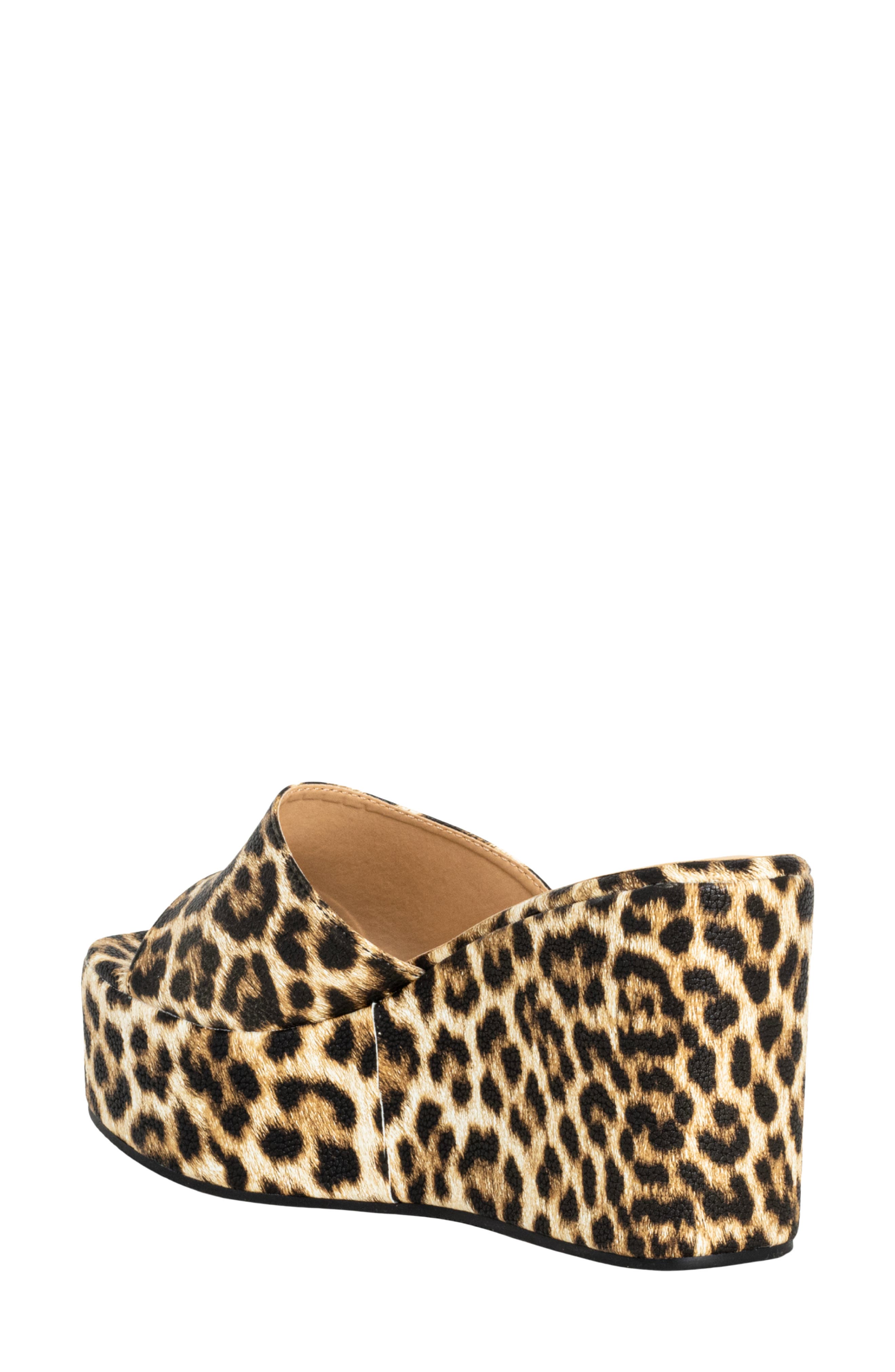 SHUSHOP Luna Platform Wedge Sandal, Alternate, color, Leopard Print