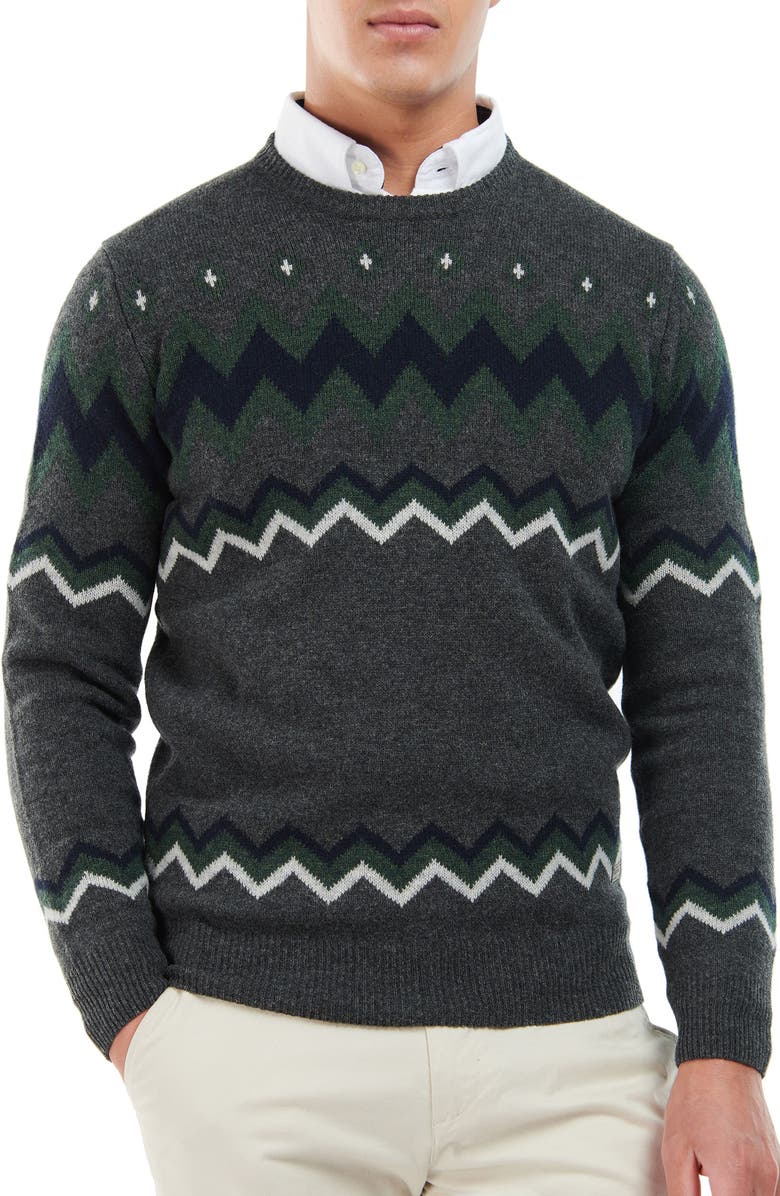 Barbour Regis Fair Isle Lambswool Sweater, Main, color,