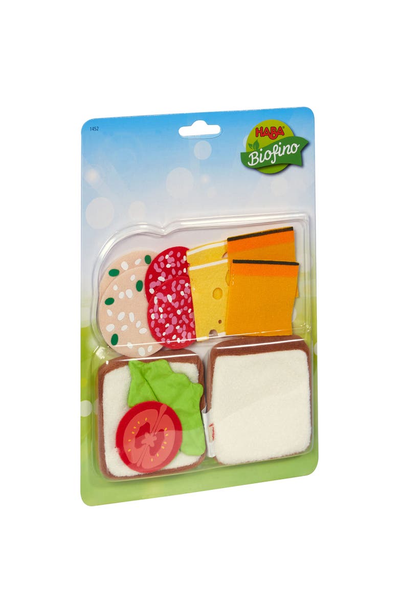 HABA Soft Sandwich Play Food Set - 12-Piece Pretend Lunch Kit for Kids - Toy Kitchen Accessories for Imaginative Cooking & Role-Play for 3 Years & Up, Alternate, color, Multi
