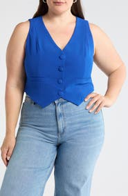 SUGARLIPS Stretch Woven Vest