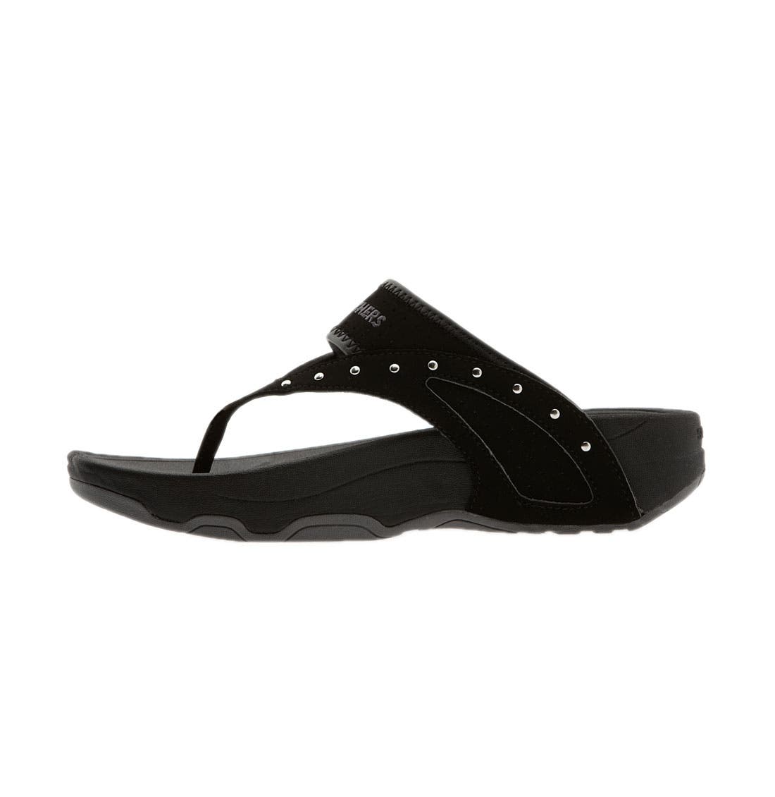 SKECHERS Tone-ups by SKECHERS 'Glam Girl' Flip Flop, Alternate, color, 