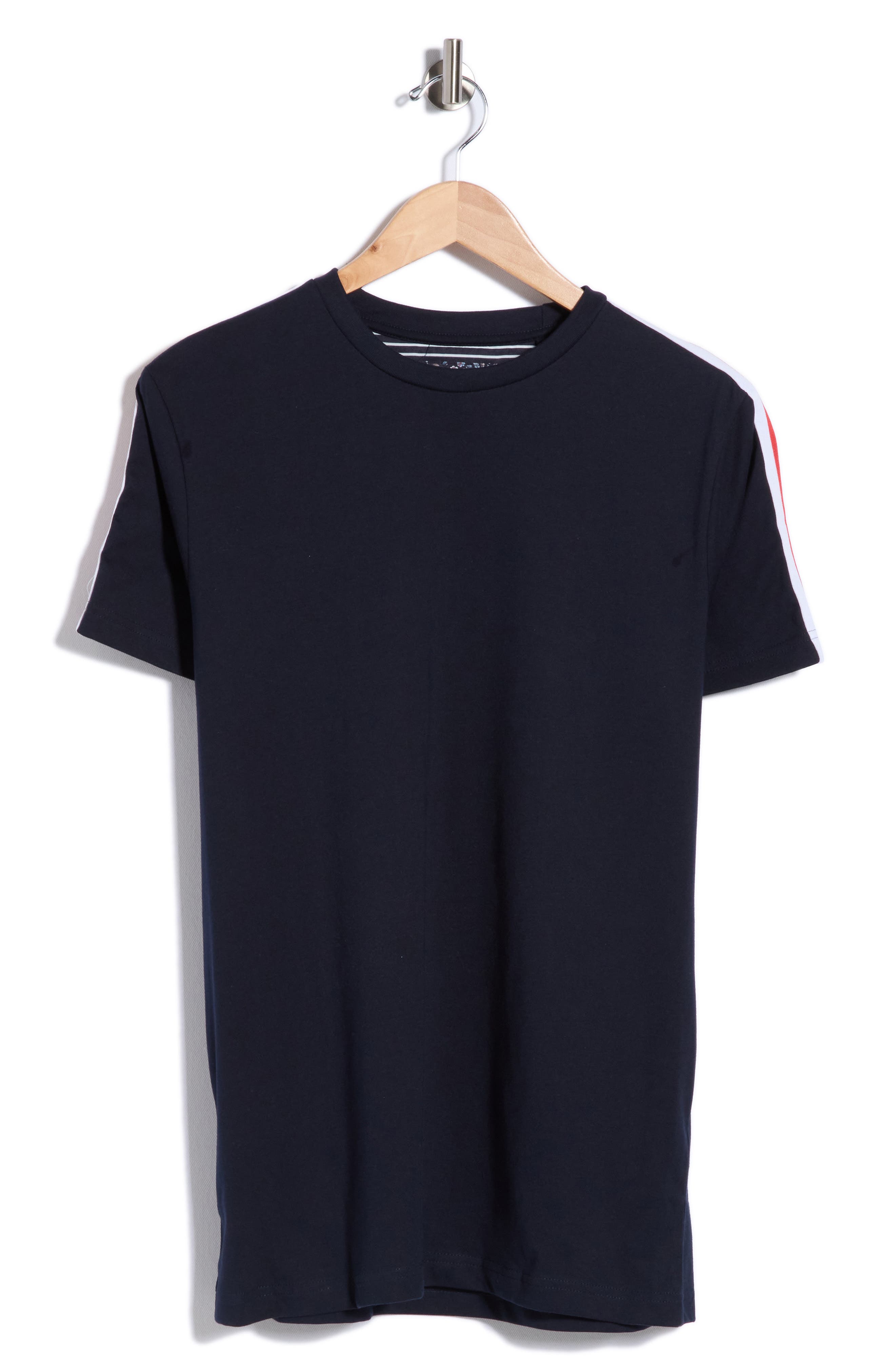 DENIM AND FLOWER Contrast Tape Knit T-Shirt