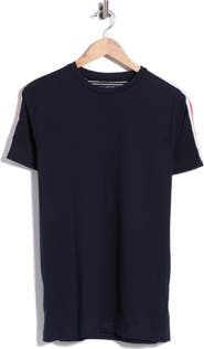 DENIM AND FLOWER Contrast Tape Knit T-Shirt