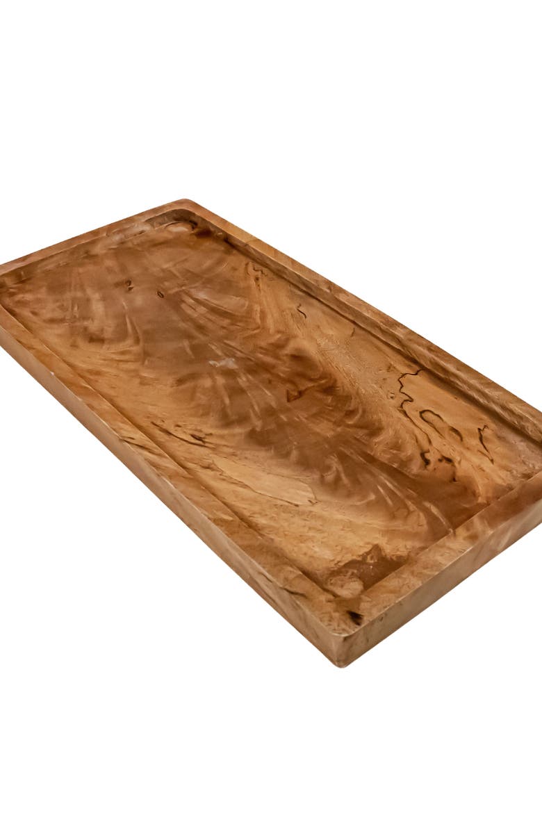 LIKHA Acacia Rectangular Serving Tray, Main, color, Natural