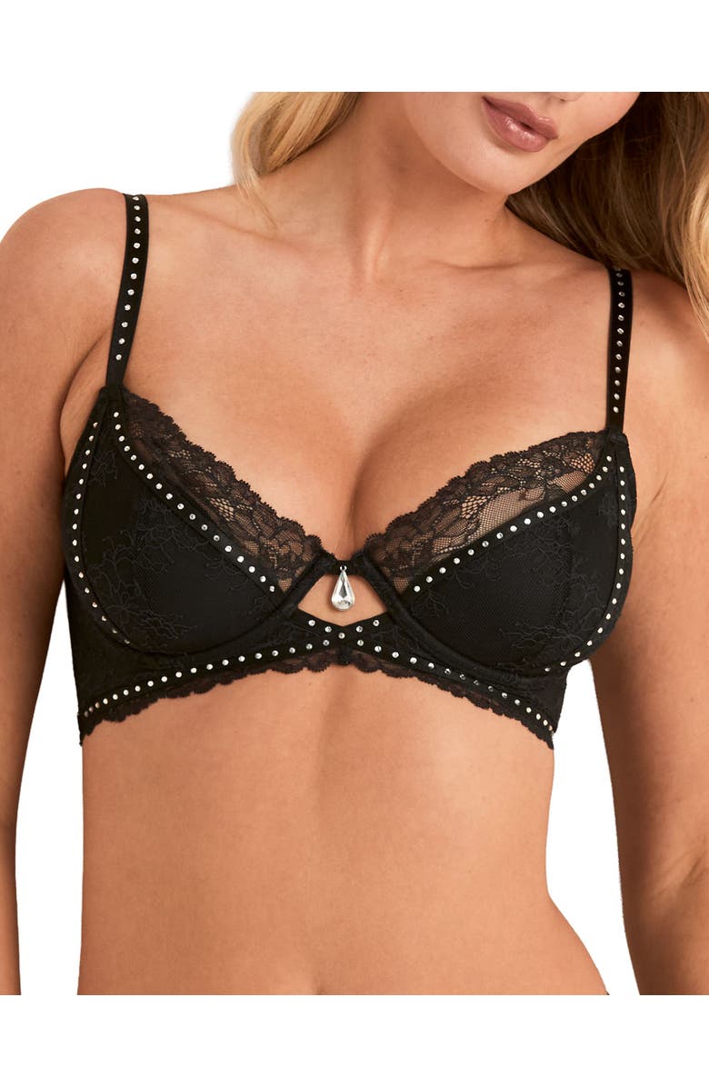 Adore Me Lyra Contour Demi Bra, Main, color, Black