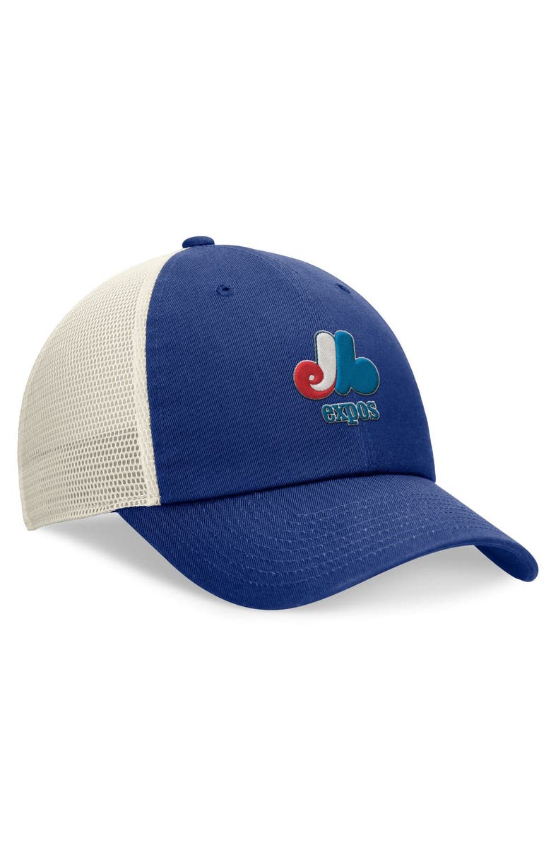 Nike Men's Nike Royal Montreal Expos Cooperstown Collection Rewind Club Trucker Adjustable Hat, Alternate, color, 