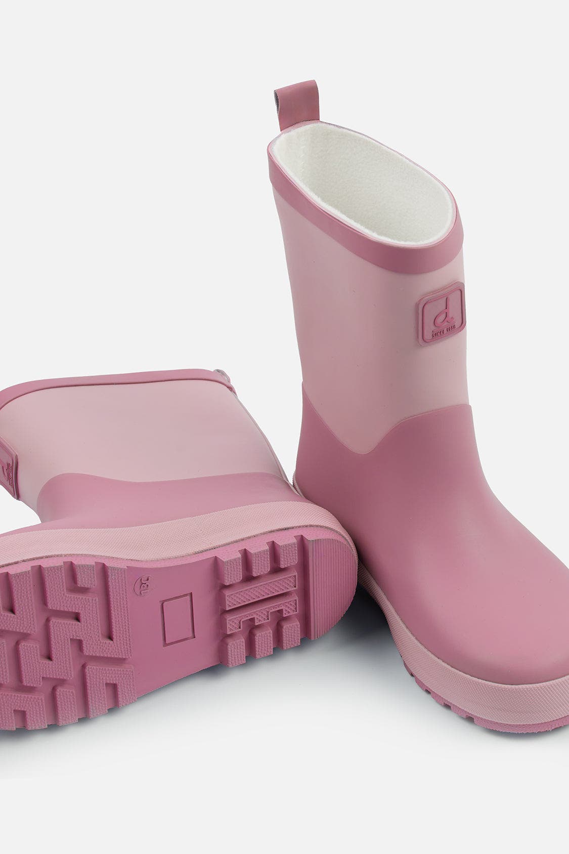 Two-Tone Pull-On Rain Boots, Alternate, color, Pink