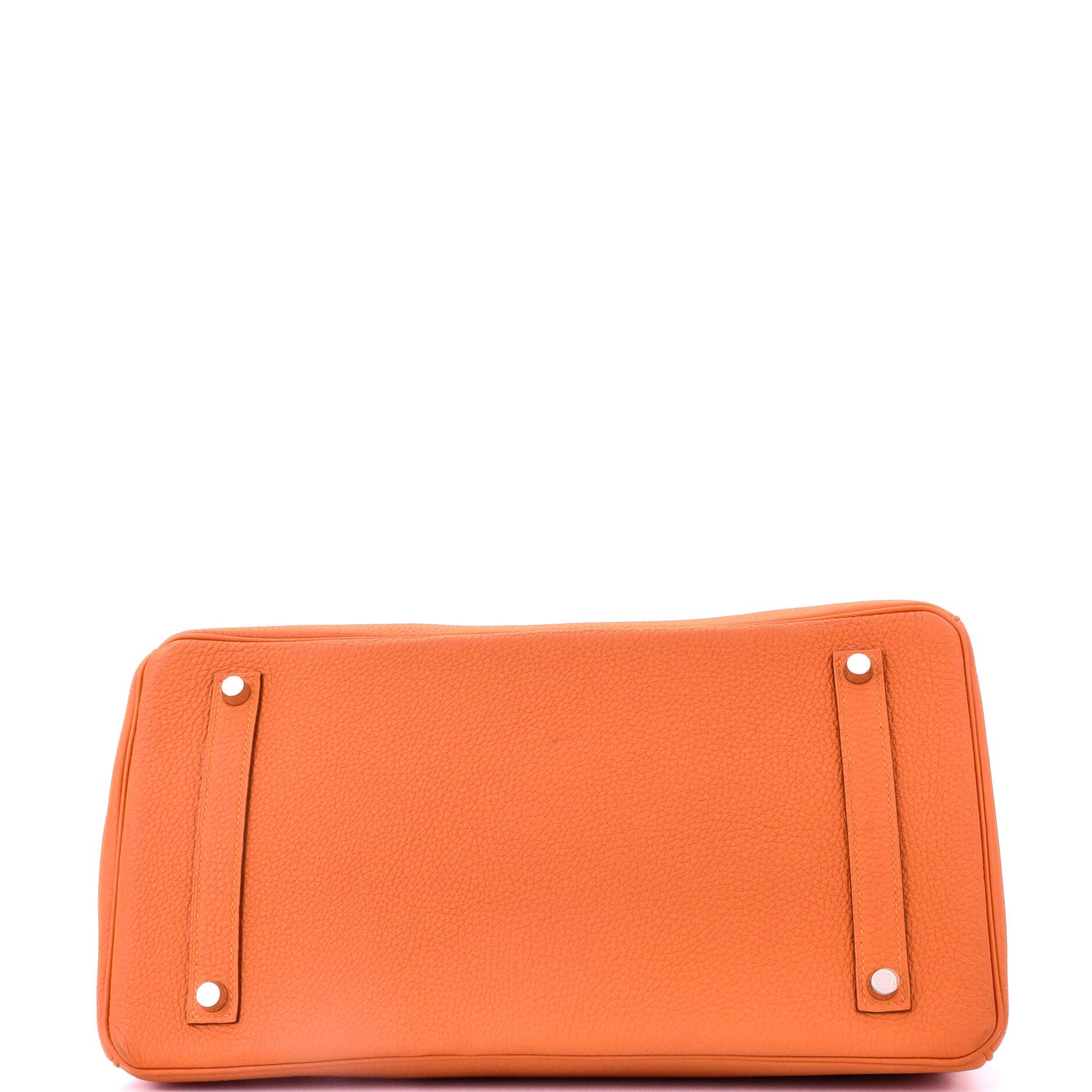 Pre-Owned Hermes Birkin Handbag Orange Togo with Palladium Hardware 35, Alternate, color, 