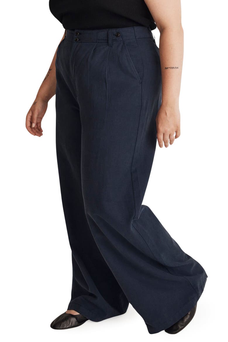 Harlow Wide Leg Pants, Alternate, color, DEEP INDIGO