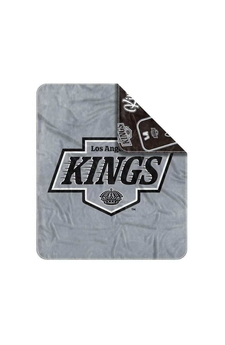 LOGO BRANDS Los Angeles Kings 50" x 60" Dream Weave Throw Blanket, Alternate, color, Black