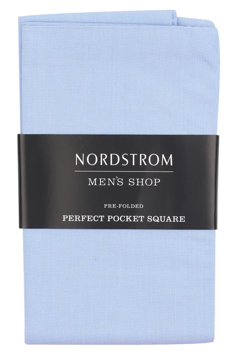 Men's Shop The Perfect Pre-Folded Pocket Square, Alternate, color, BLUE