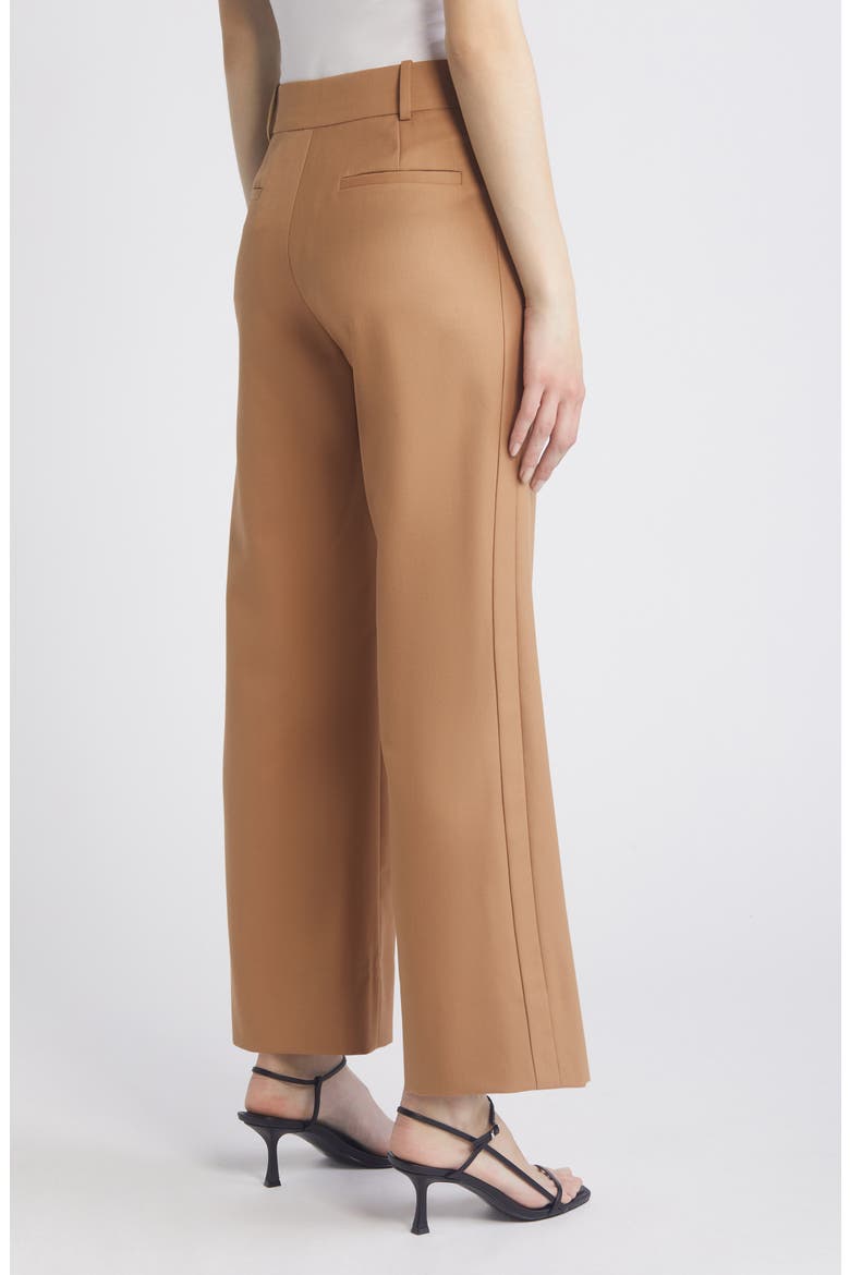 Easy Slim Wool Blend Crop Pants, Alternate, color, LIGHT CAMEL