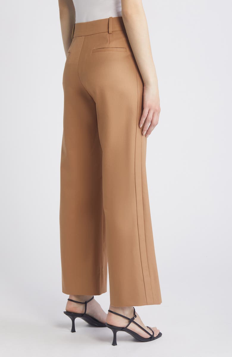 FRAME Easy Slim Wool Blend Crop Pants, Alternate, color, Light Camel