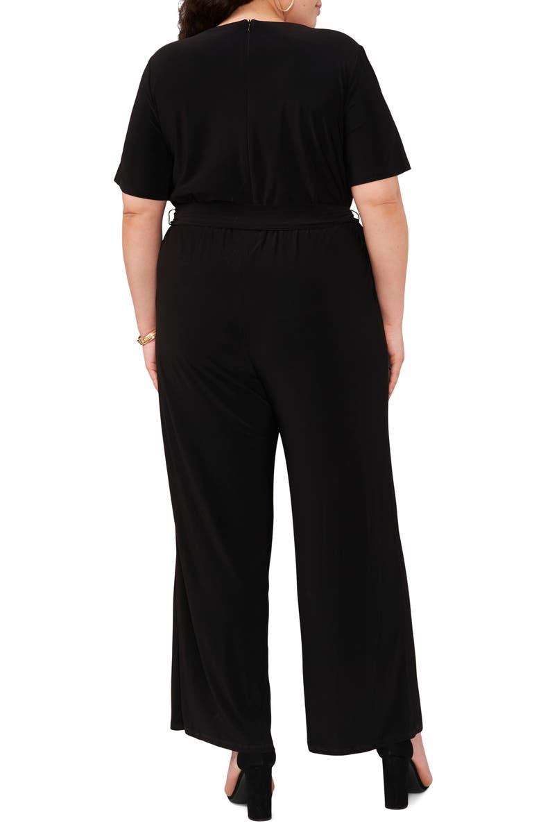 Vince Camuto V-Neck Wide Leg Jumpsuit, Alternate, color, 