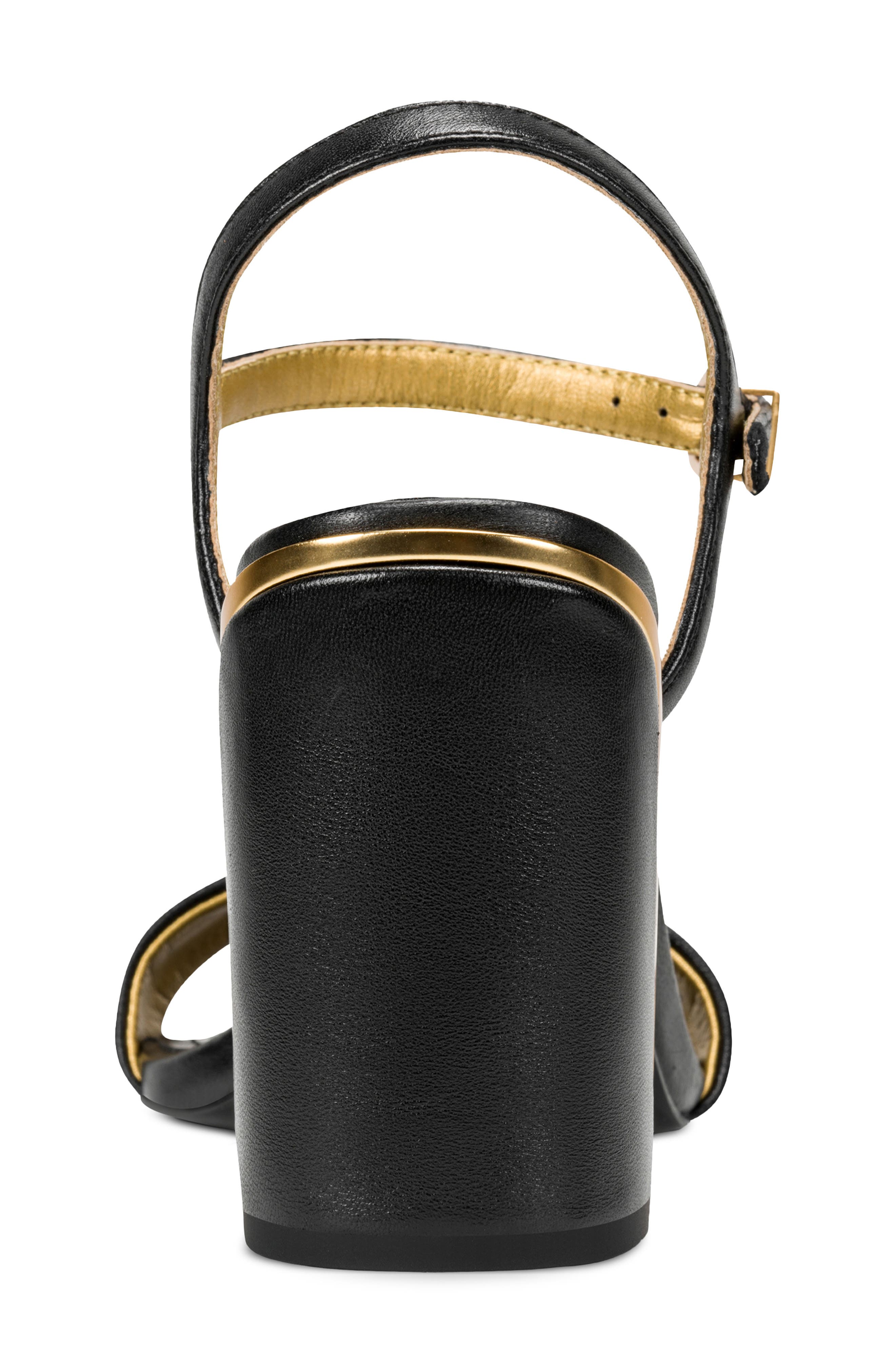 DKNY Seraphina Ankle Strap Sandal, Alternate, color, Black