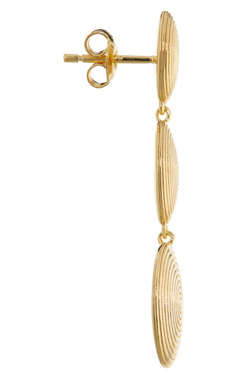 Lie Studio Lié Studio The Ruby Drop Earrings In Gold