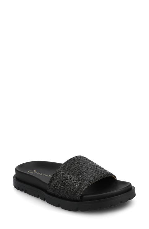 Starr Woven Platform Slide Sandal (Women)