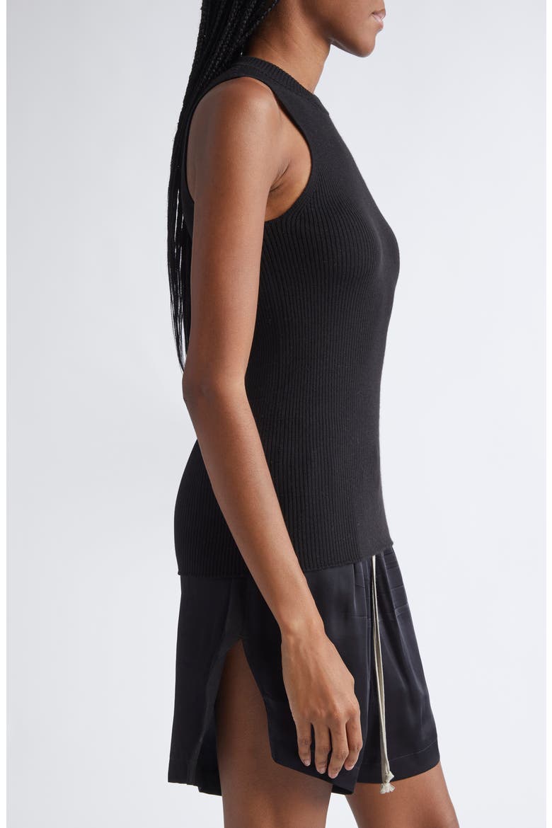 Maglia Wool Rib Tank, Alternate, color, BLACK