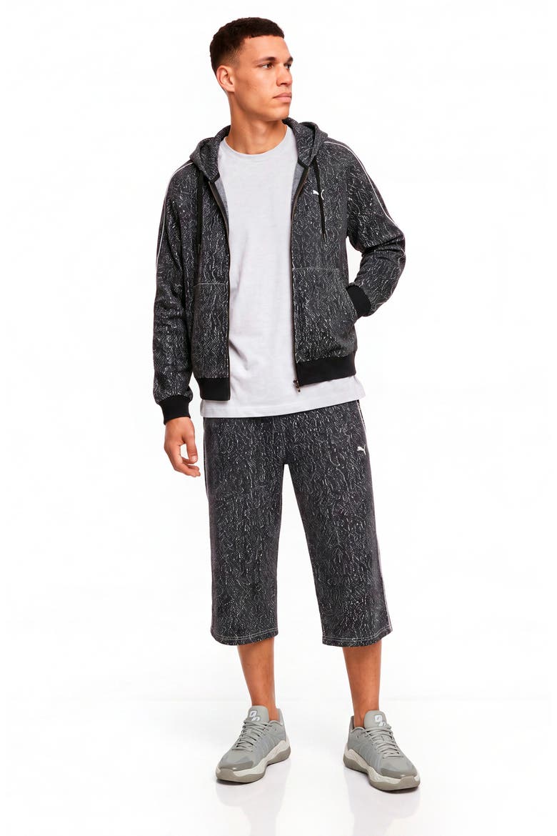 T7 Hooded Track Jacket, Alternate, color, FLAT DARK GRAY