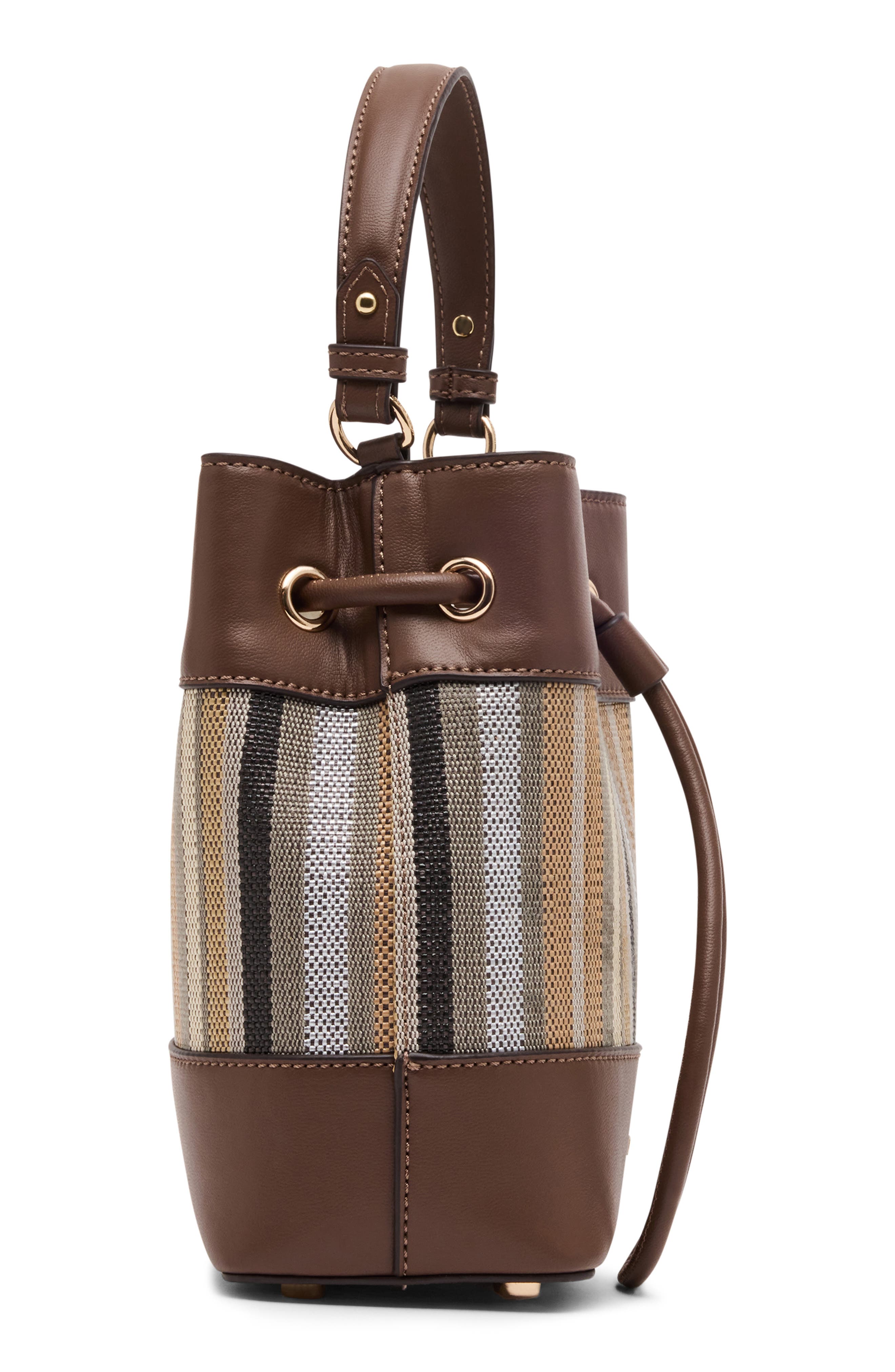 Drawstring Crossbody Bag, Alternate, color, SEPIA