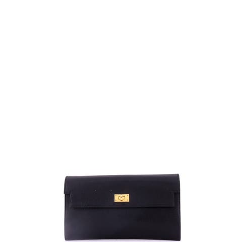 Kelly Pocket Wallet Chevre Chamkila Long