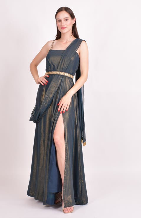 Adair Shimmer Saree Gown