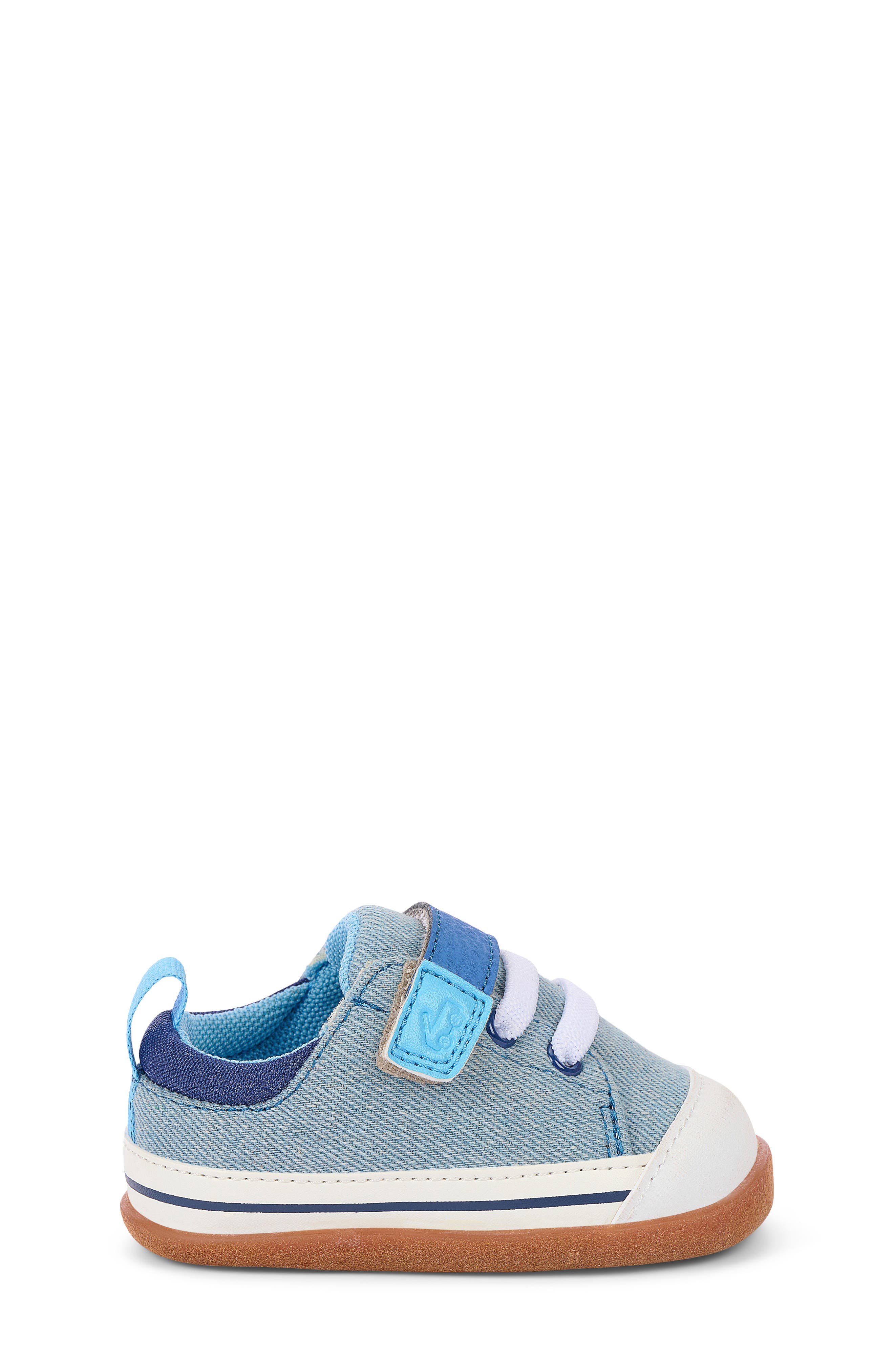 Kids' Stevie Mini Sneaker, Alternate, color, WASHED DENIM