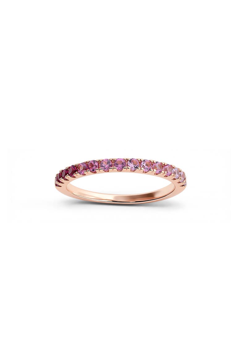 Petite Ombre Cubic Zirconia Band Ring, Main, color, ROSE GOLD