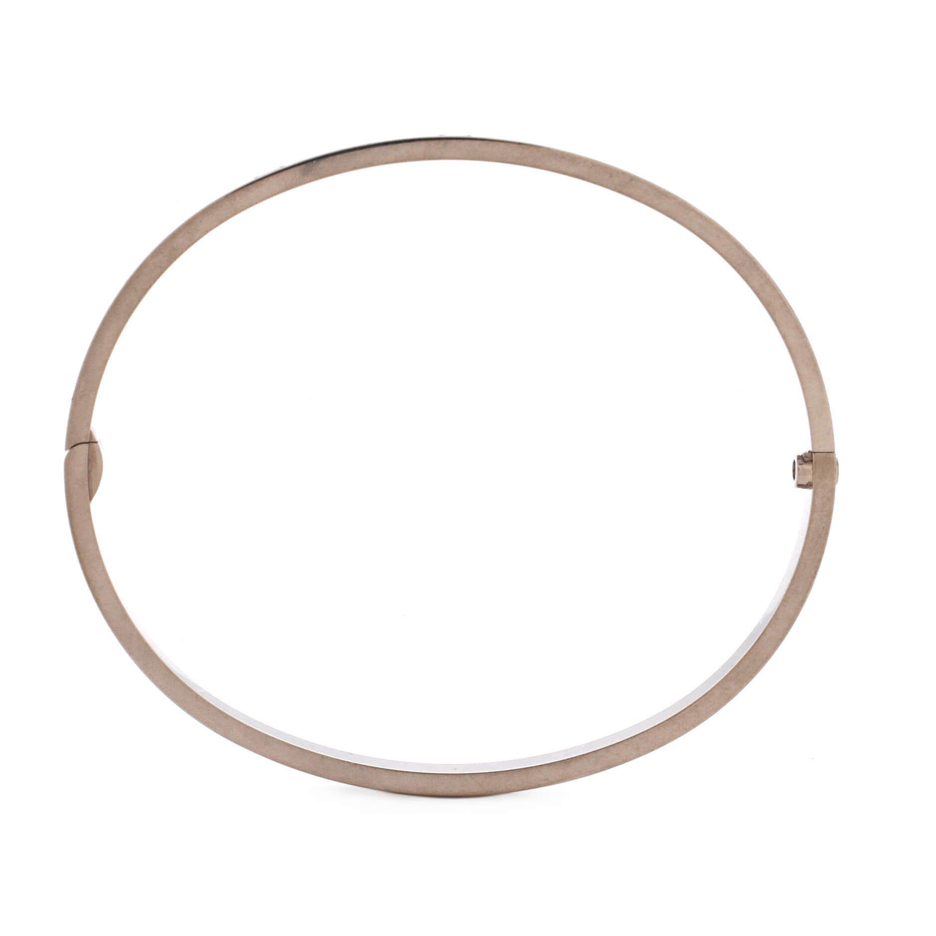 Love Bracelet 18K White Gold Small, Alternate, color, Metallic Gold