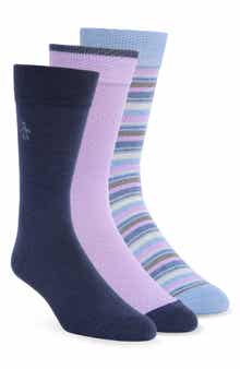 Original Penguin Wrigley Pack of 3 Assorted Crew Socks