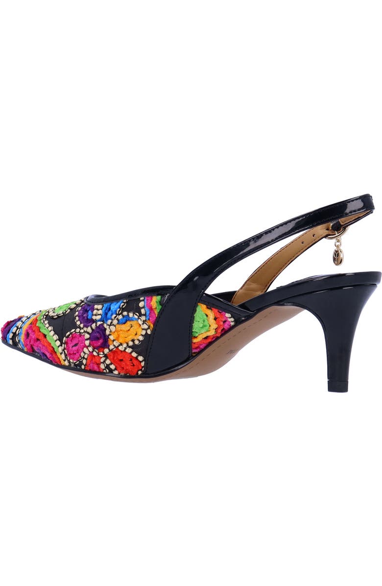 J. Reneé Klaudia Slingback Pointed Toe Pump, Alternate, color, Bright Multi
