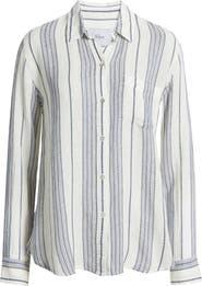 Rails Charli Stripe Linen Blend Button-Up Shirt