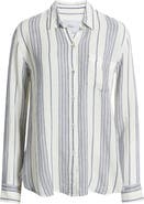 Rails Charli Stripe Linen Blend Button-Up Shirt
