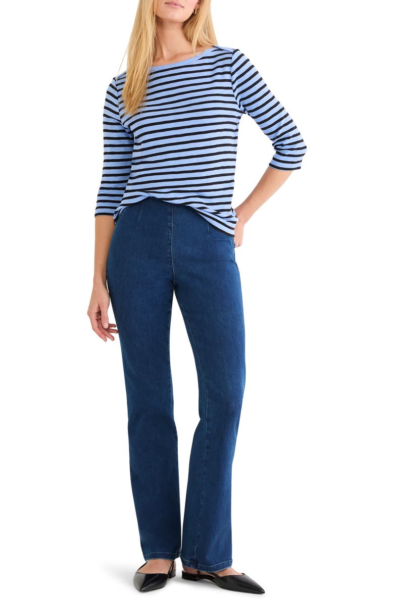NIC+ZOE Berkeley Bootcut Jeans, Alternate, color, Harbor