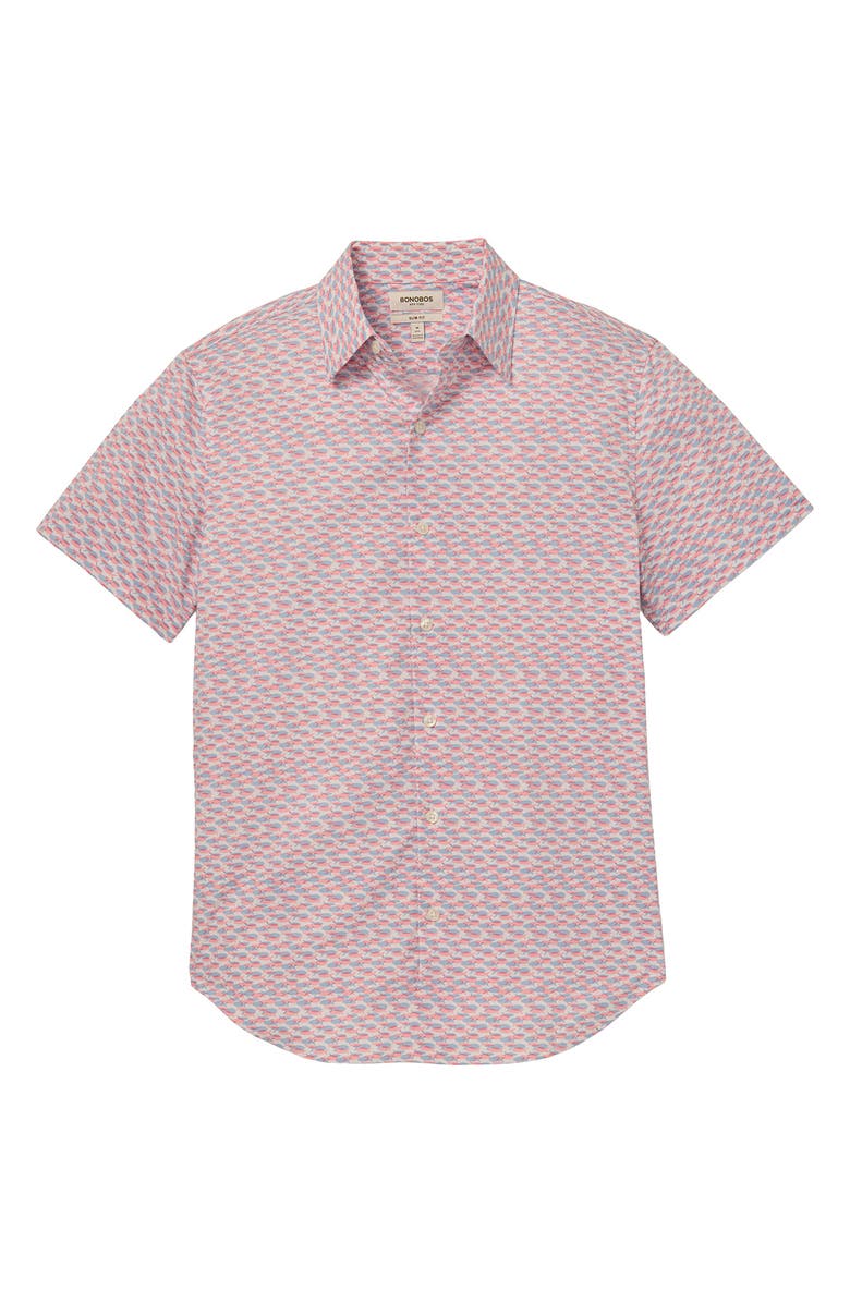 Bonobos Slim Fit Tech Performance Short Sleeve Button-Up Shirt, Alternate, color,