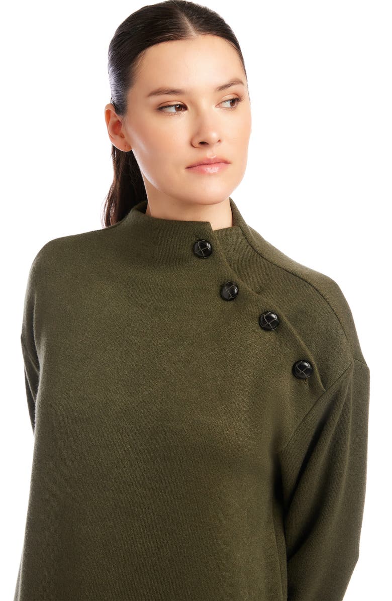 FIFTEEN TWENTY Brenna Mock Neck Long Sleeve Knit Dress, Alternate, color, 