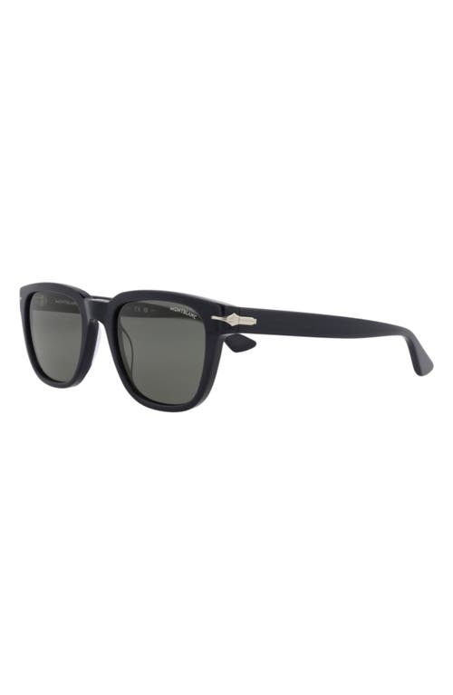 Montblanc 53mm Square Sunglasses In Multi