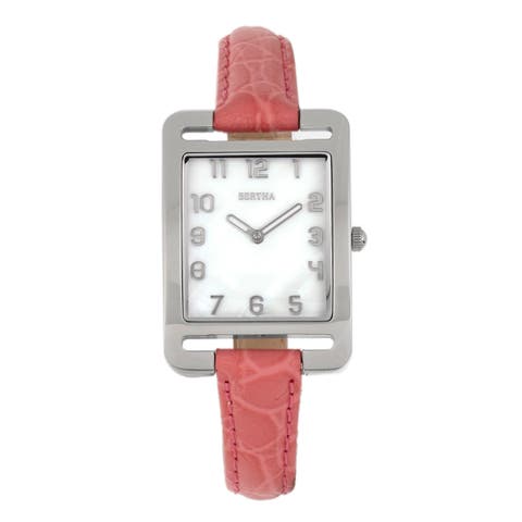 Marisol Swiss MOP Leather-Band Watch