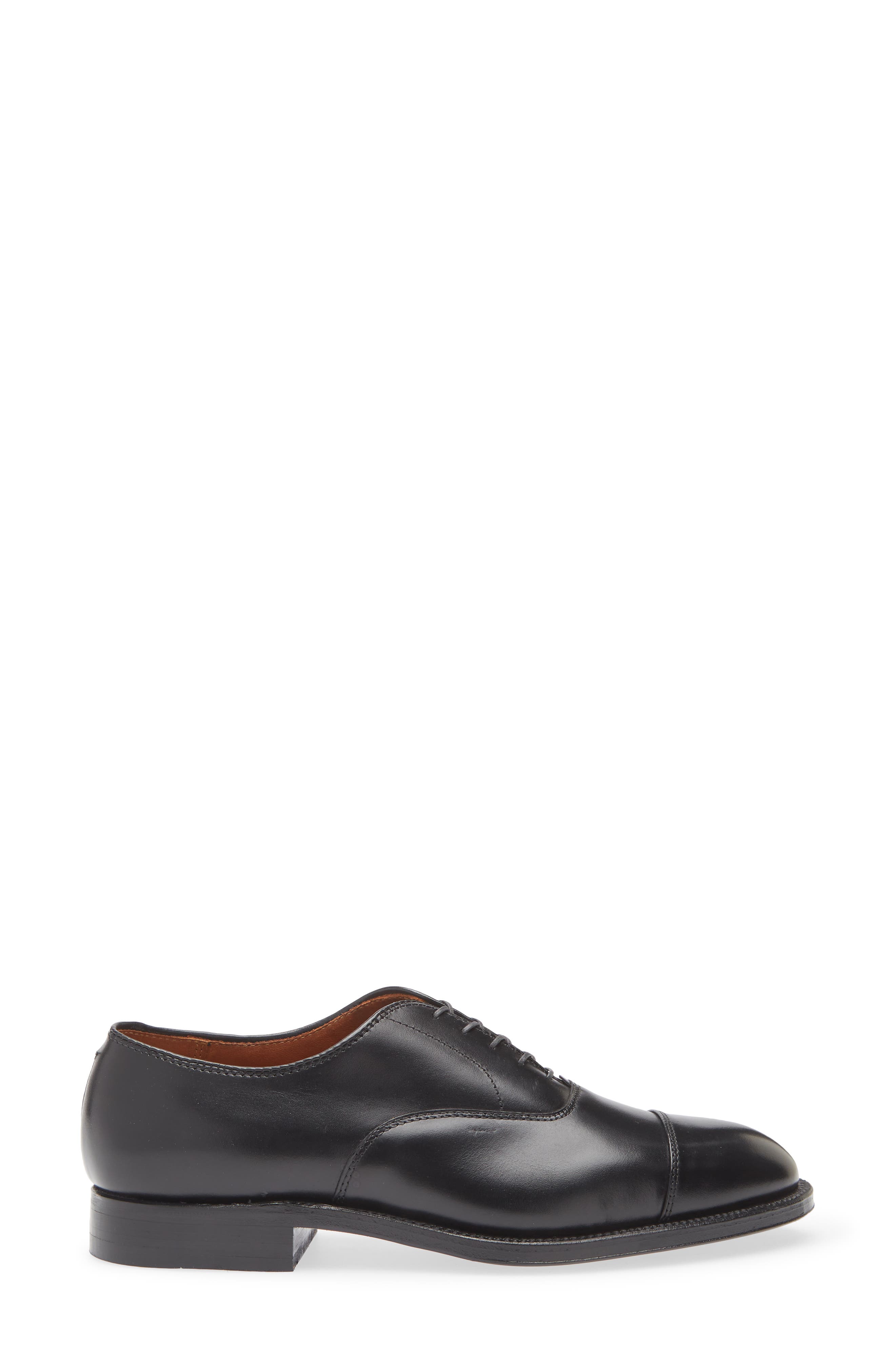 Alden Straight Tip Oxford, Alternate, color, Black Calfskin
