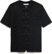 MANGO Short Sleeve Cardigan