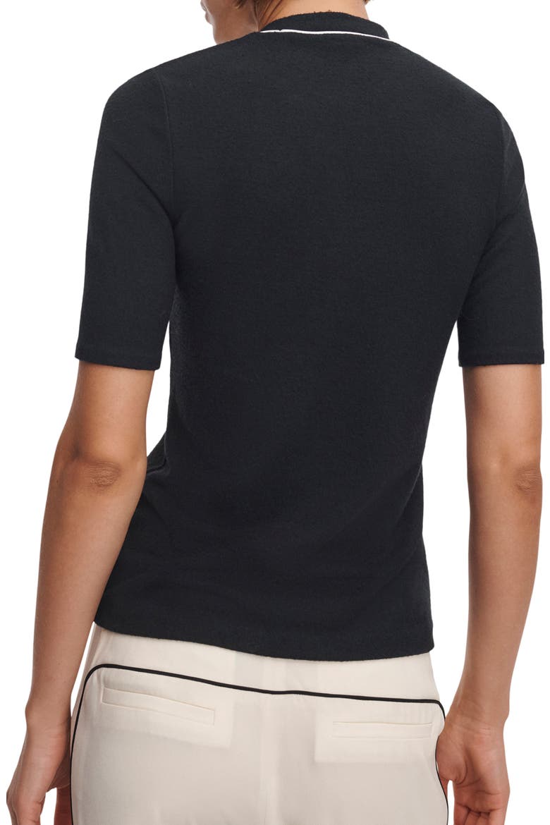 The Knit Brushed Tee, Alternate, color, BLACK