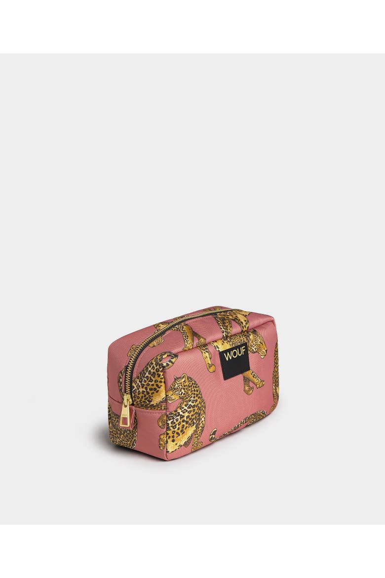 Blush Leopard Toiletry Bag, Alternate, color, Blush