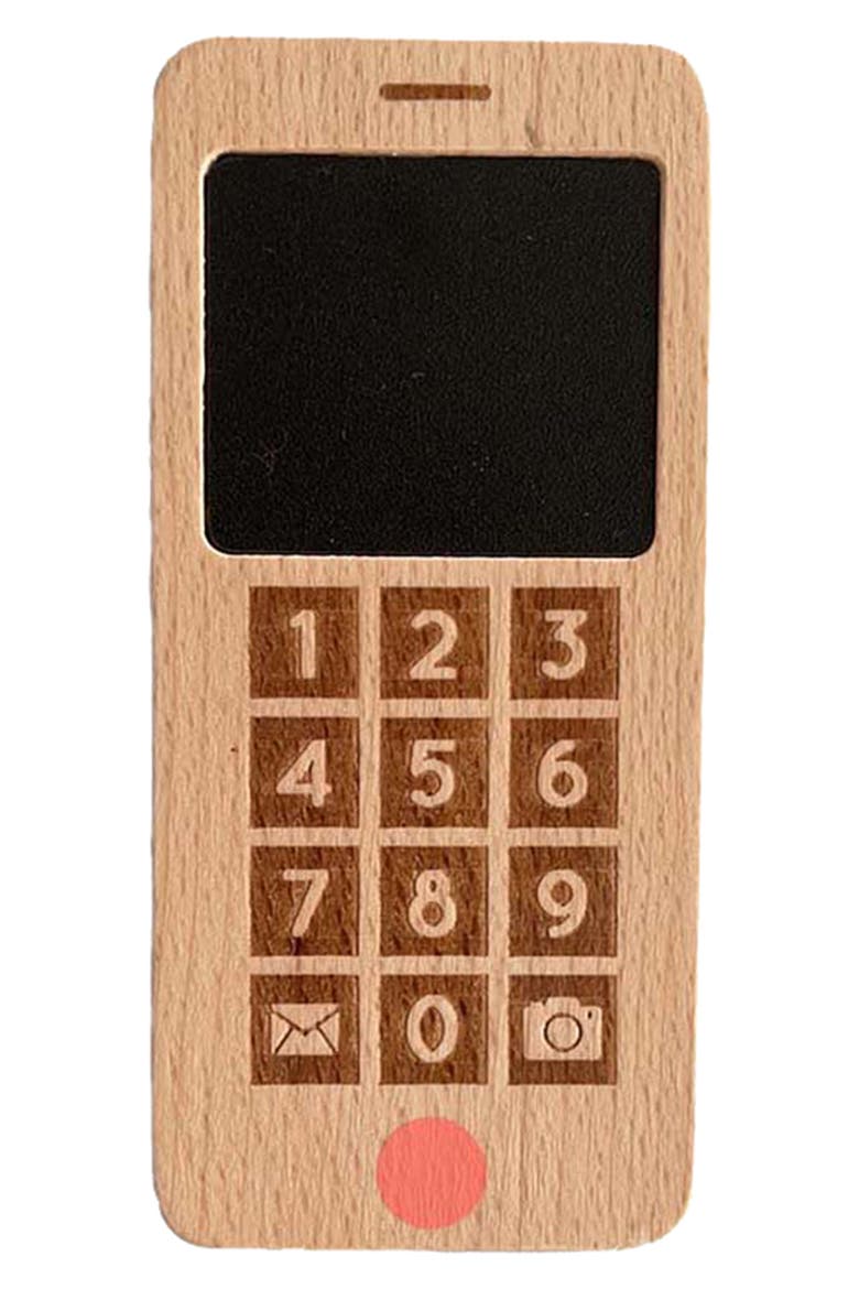 My Own Cellphone Chalkboard Toy, Main, color, BROWN MULTI
