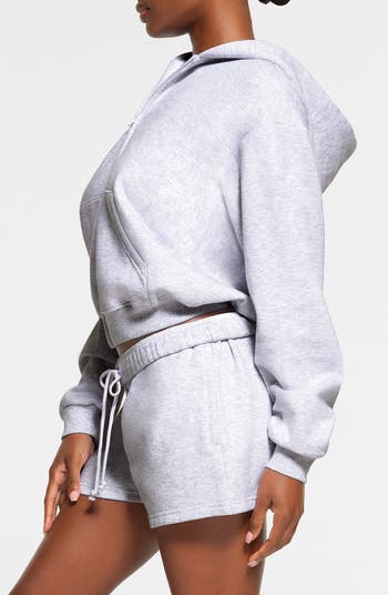 Cotton Blend Fleece Zip-Up Hoodie