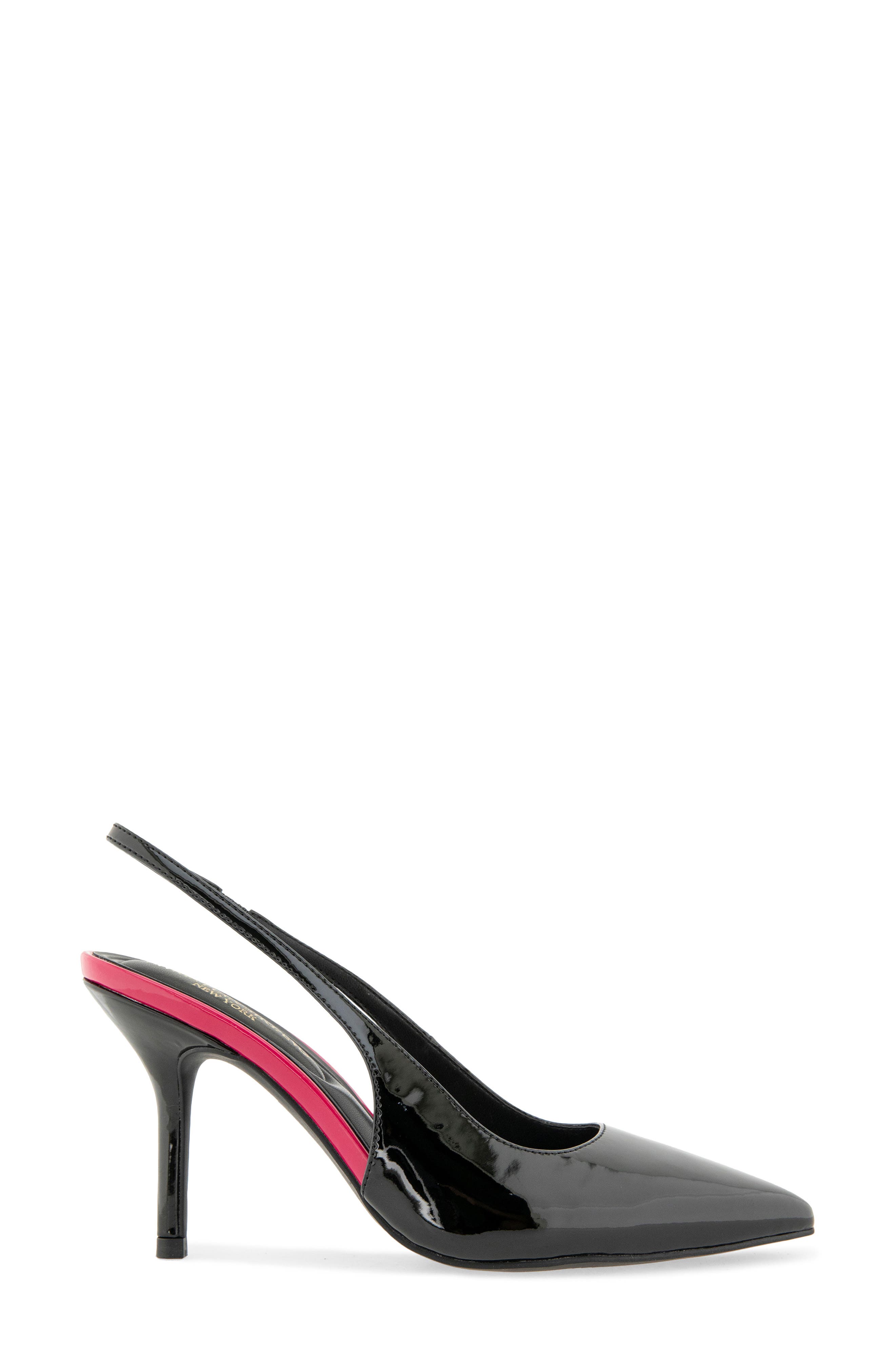 Bekky Faux Leather Slingback Pump, Alternate, color, BLACK PU