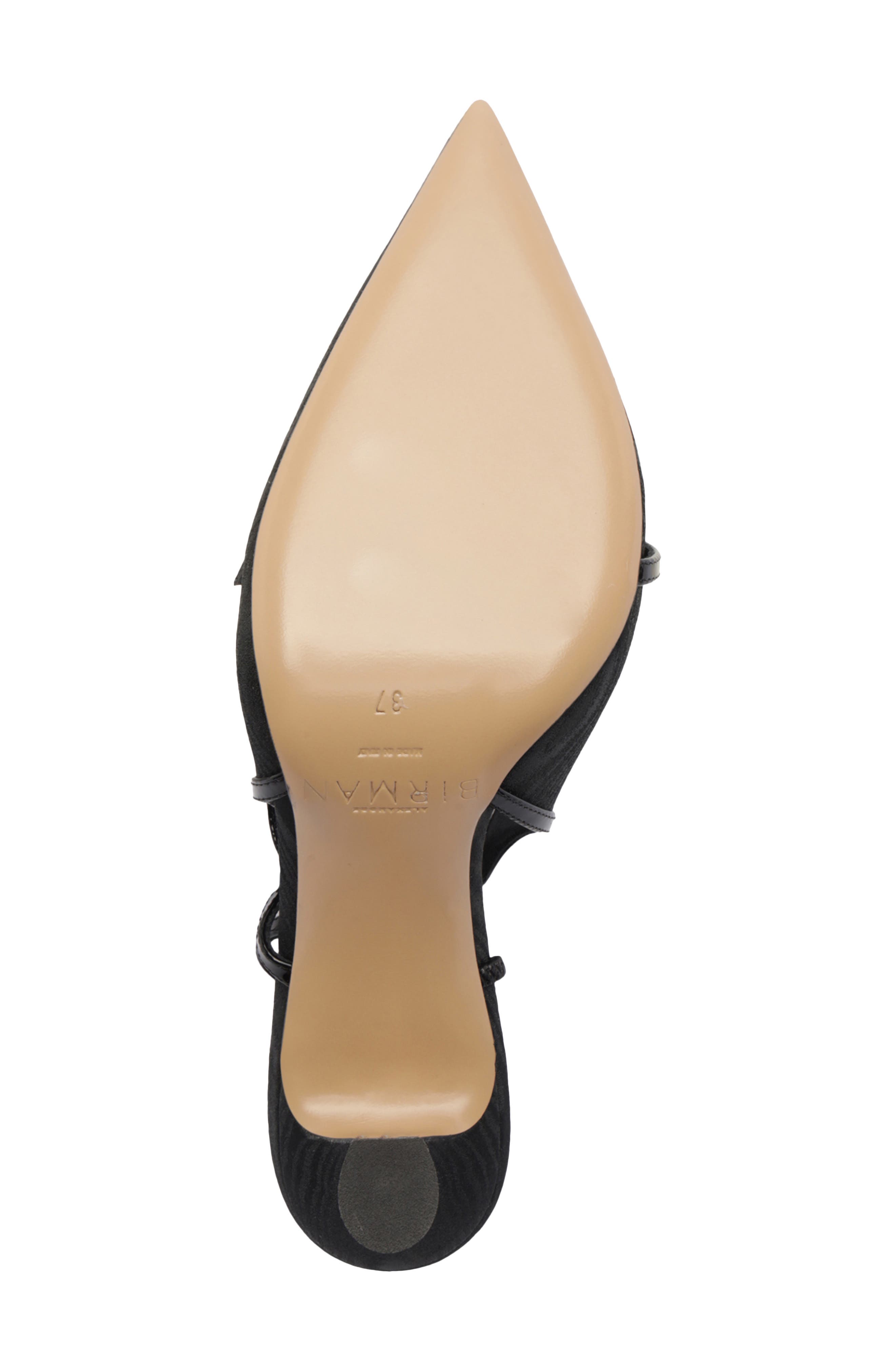 Alexandre Birman Tita Moiré Pointed Toe Slingback Pump, Alternate, color, Black
