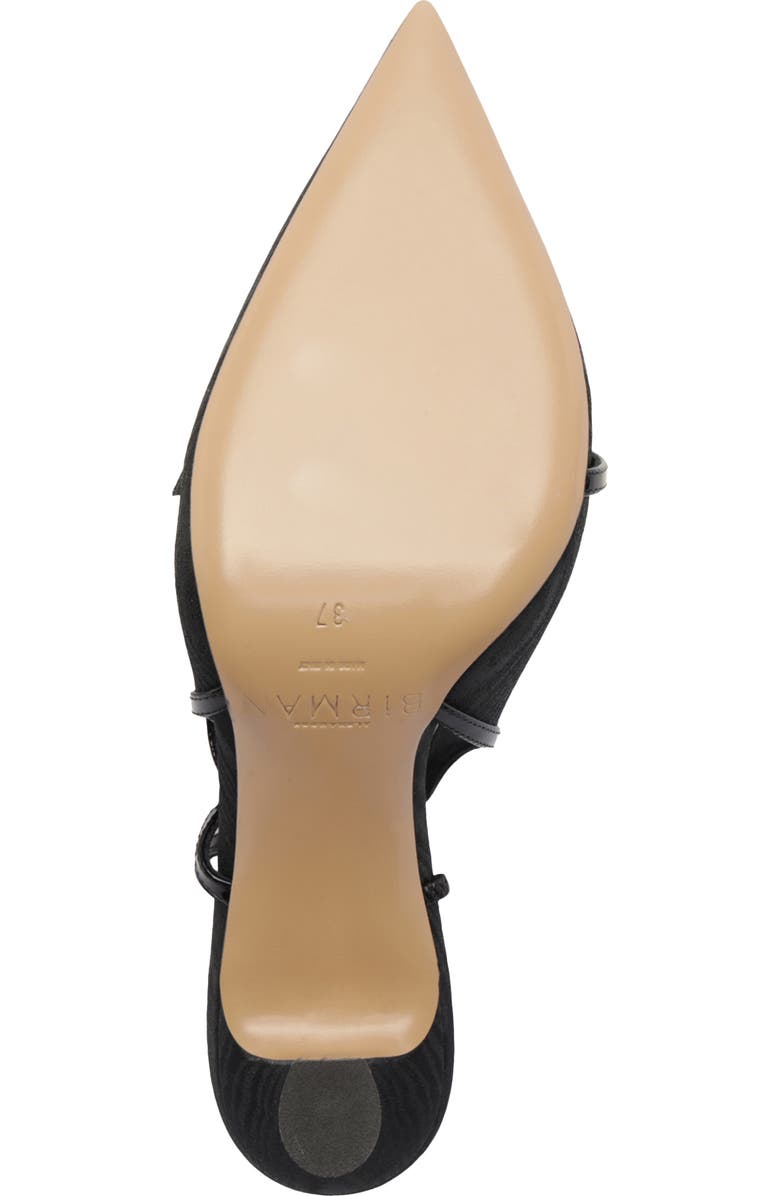 Alexandre Birman Tita Moiré Pointed Toe Slingback Pump, Alternate, color, Black