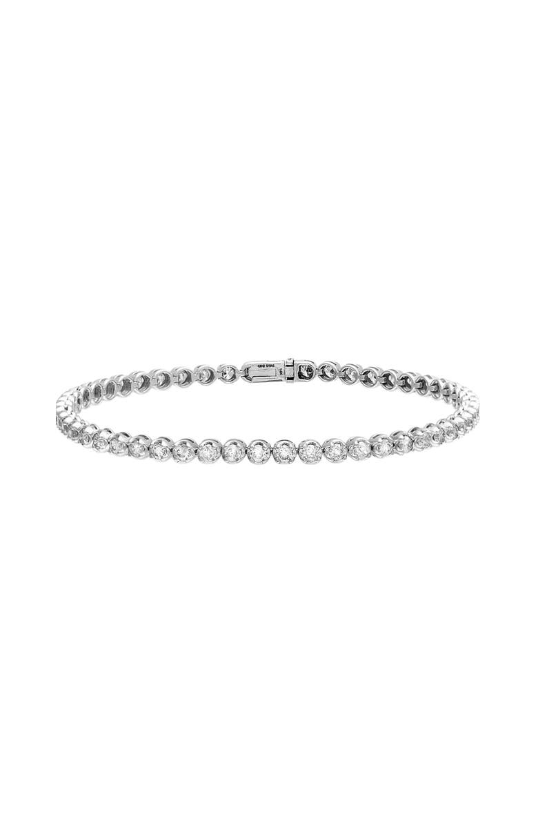 BY ADINA EDEN 3 Carat Diamond Tennis Bracelet 14K, Main, color, 14K White Gold - 3 Carat